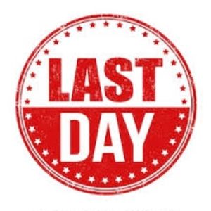 1 MORE DAY! BUY ANYTHING YOU LIKE NOW!